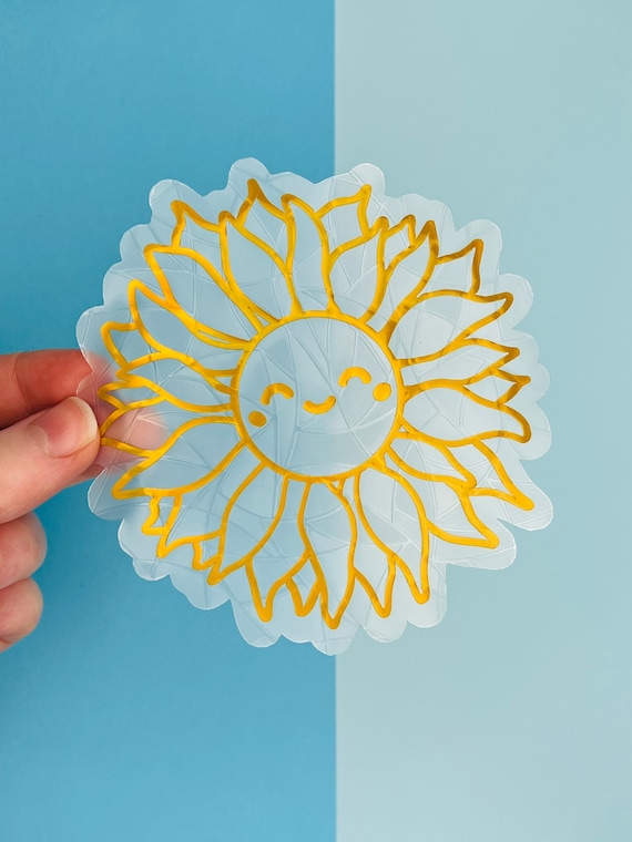 Sunflower Suncatcher Sticker I Flower Rainbow Maker Window Sticker