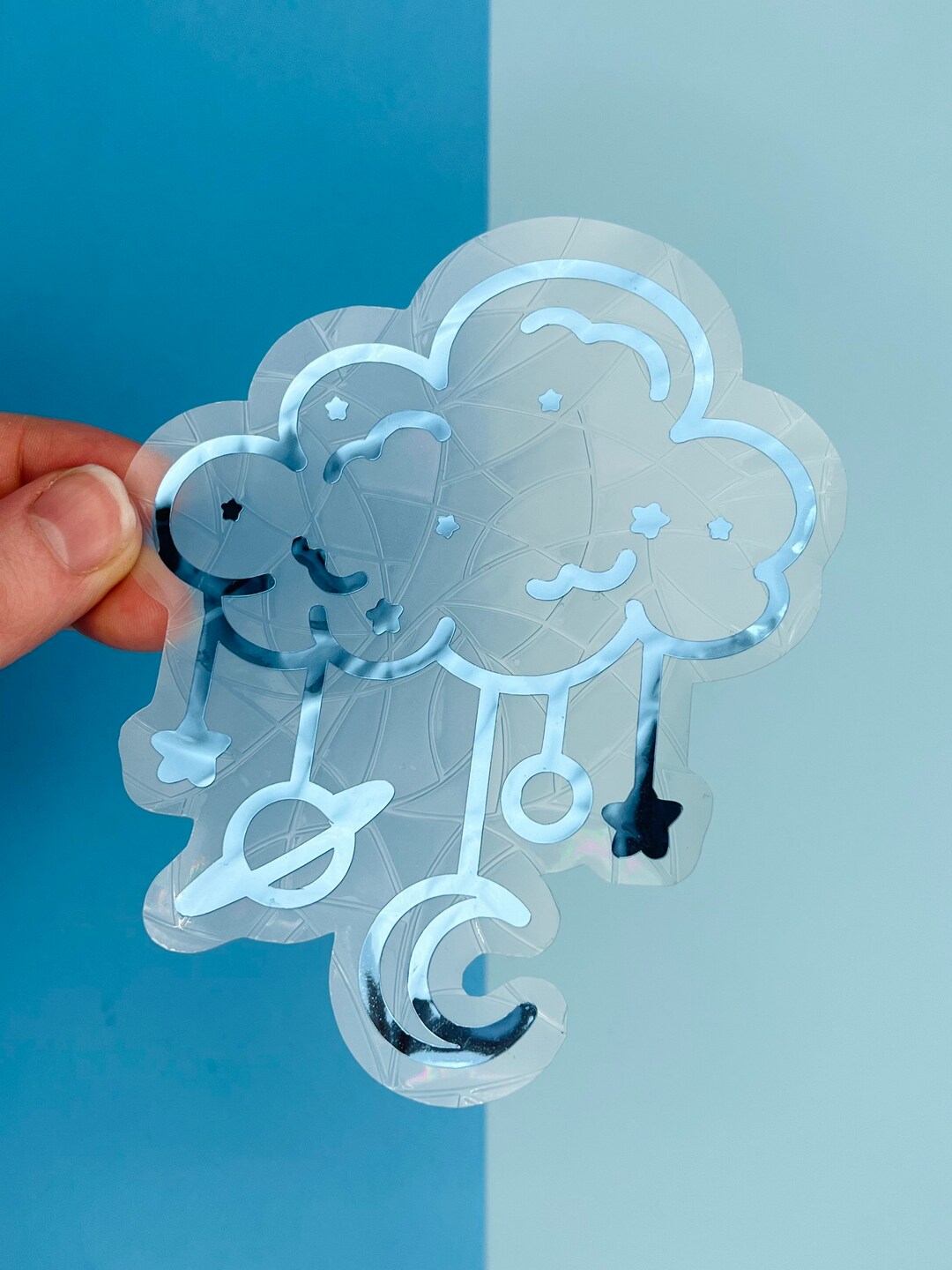 Cloud Mobile Suncatcher Sticker: Celestial Rainbow Maker Window Decal ...