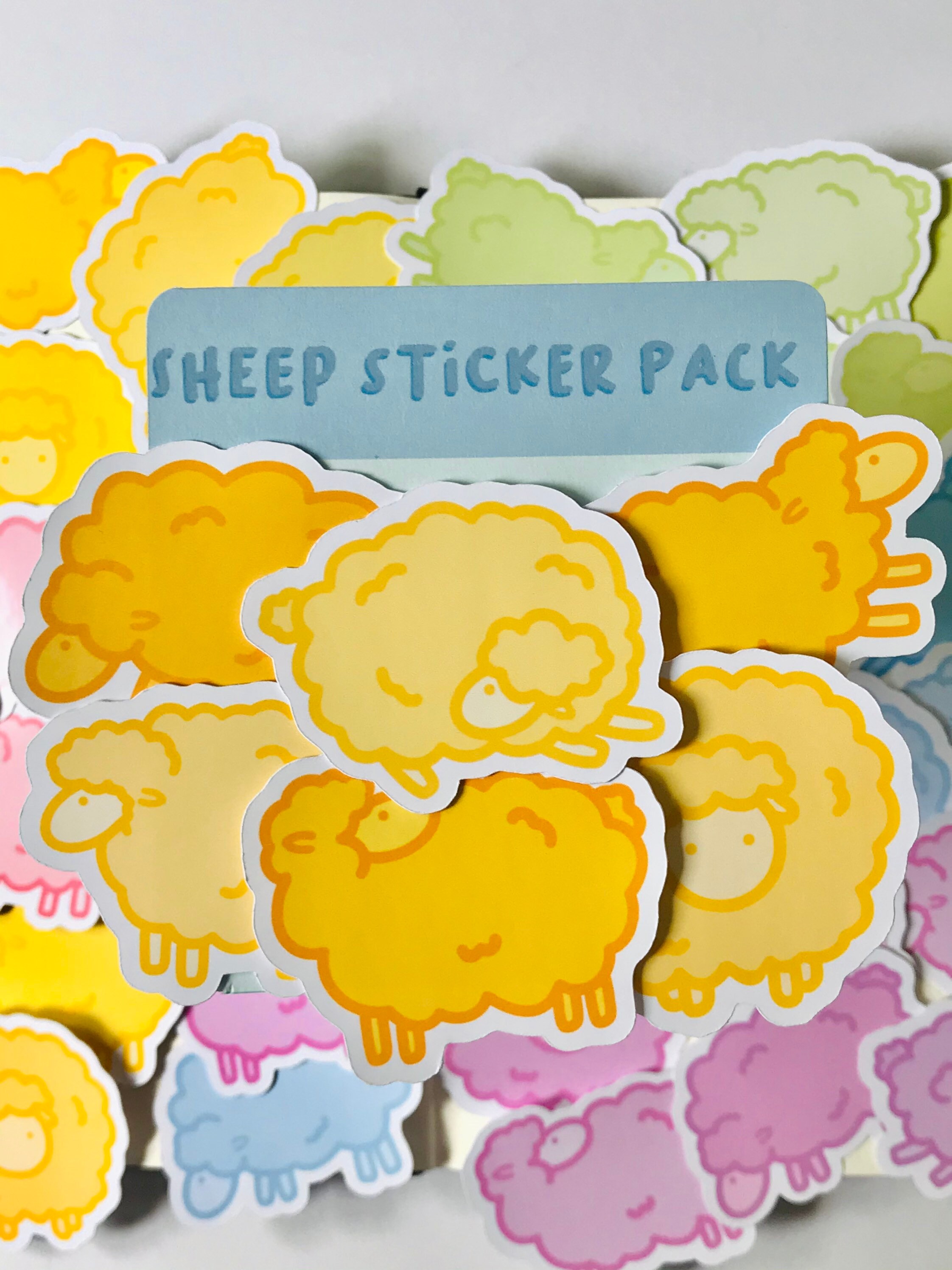 Sheep Sticker Packs Sticker Sets Sheep Cute Stickers | Etsy