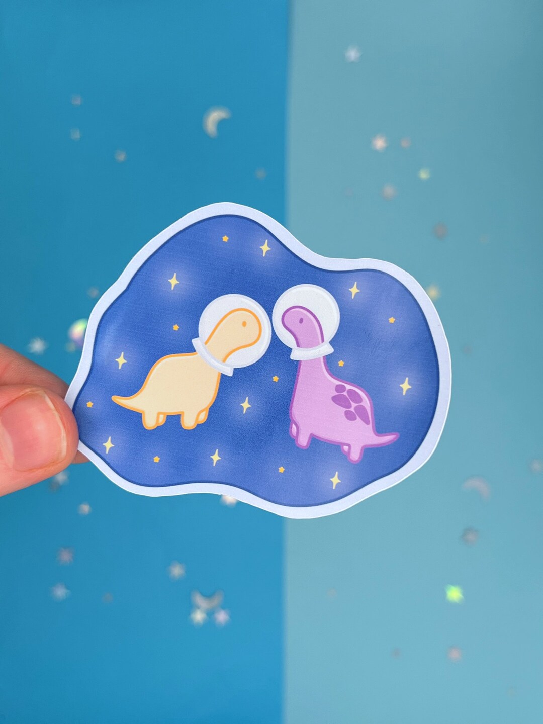 Single Dinosaur Sticker Space Dinos Single Sticker, Dinosaur Sticker, Die Cut Sticker, Jurassic ...