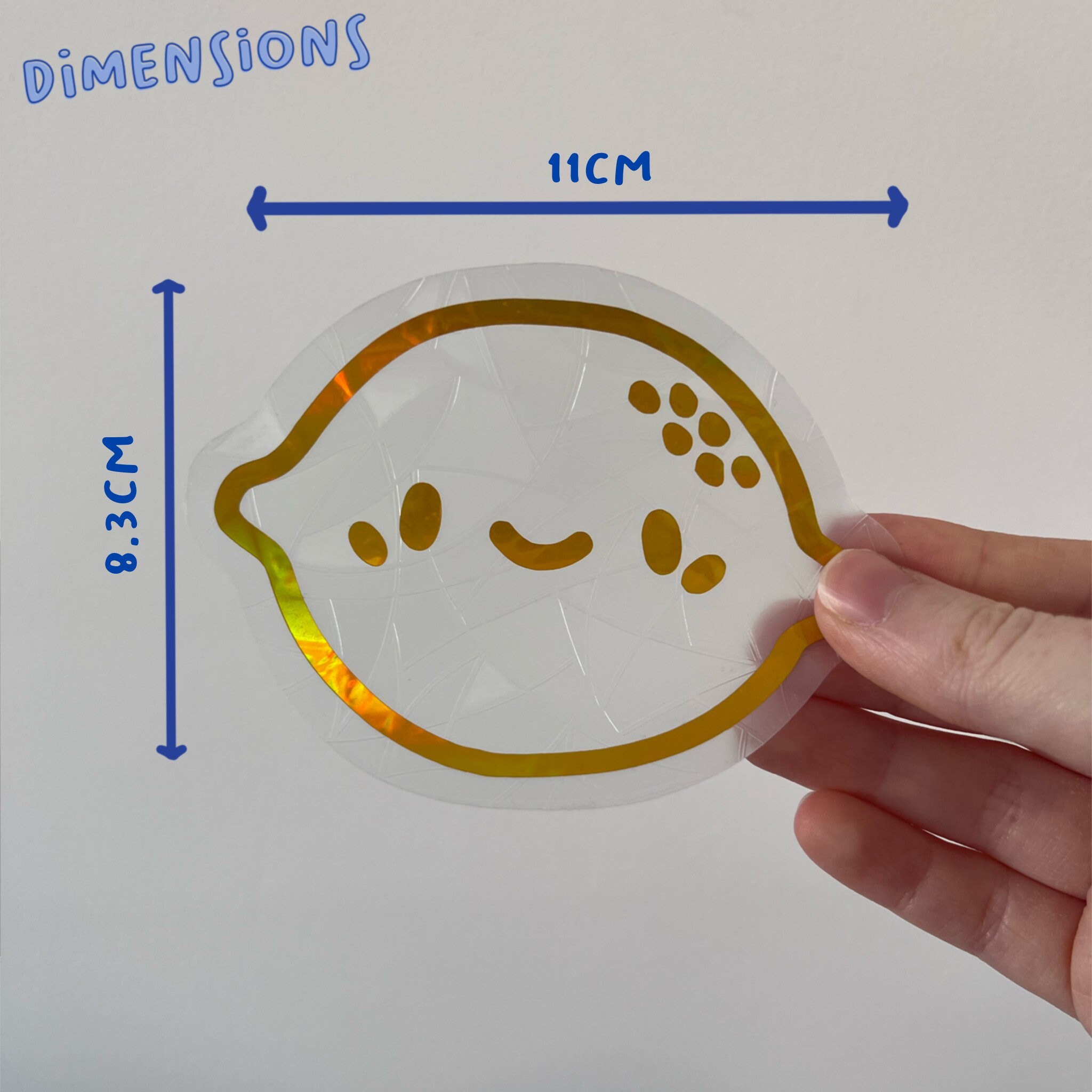 Lemon Suncatcher Sticker: Fruit Rainbow Maker Window Decal - Etsy