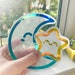 Moon and Star Suncatcher Set // Suncatcher Sticker, Window Decal, Rainbow Window Sticker, Moon Suncatcher, Star Suncatcher, Galaxy Sticker 