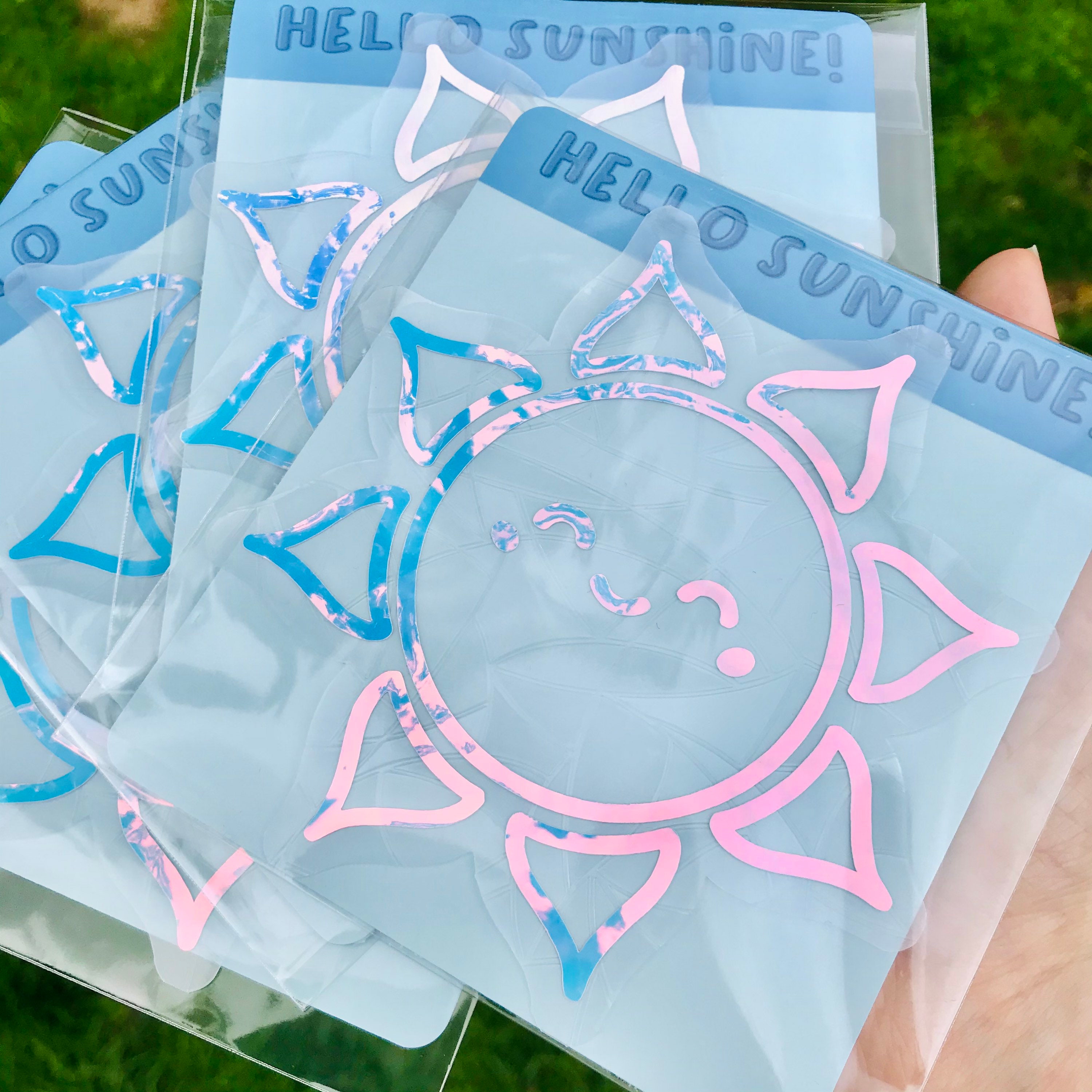 Happy Sun Suncatchers Suncatcher Sticker Rainbow Maker Etsy