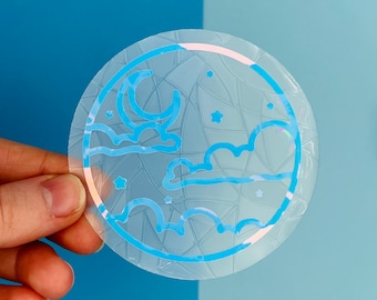 Mini Celestial Suncatcher Sticker: Rainbow Maker Window Decal