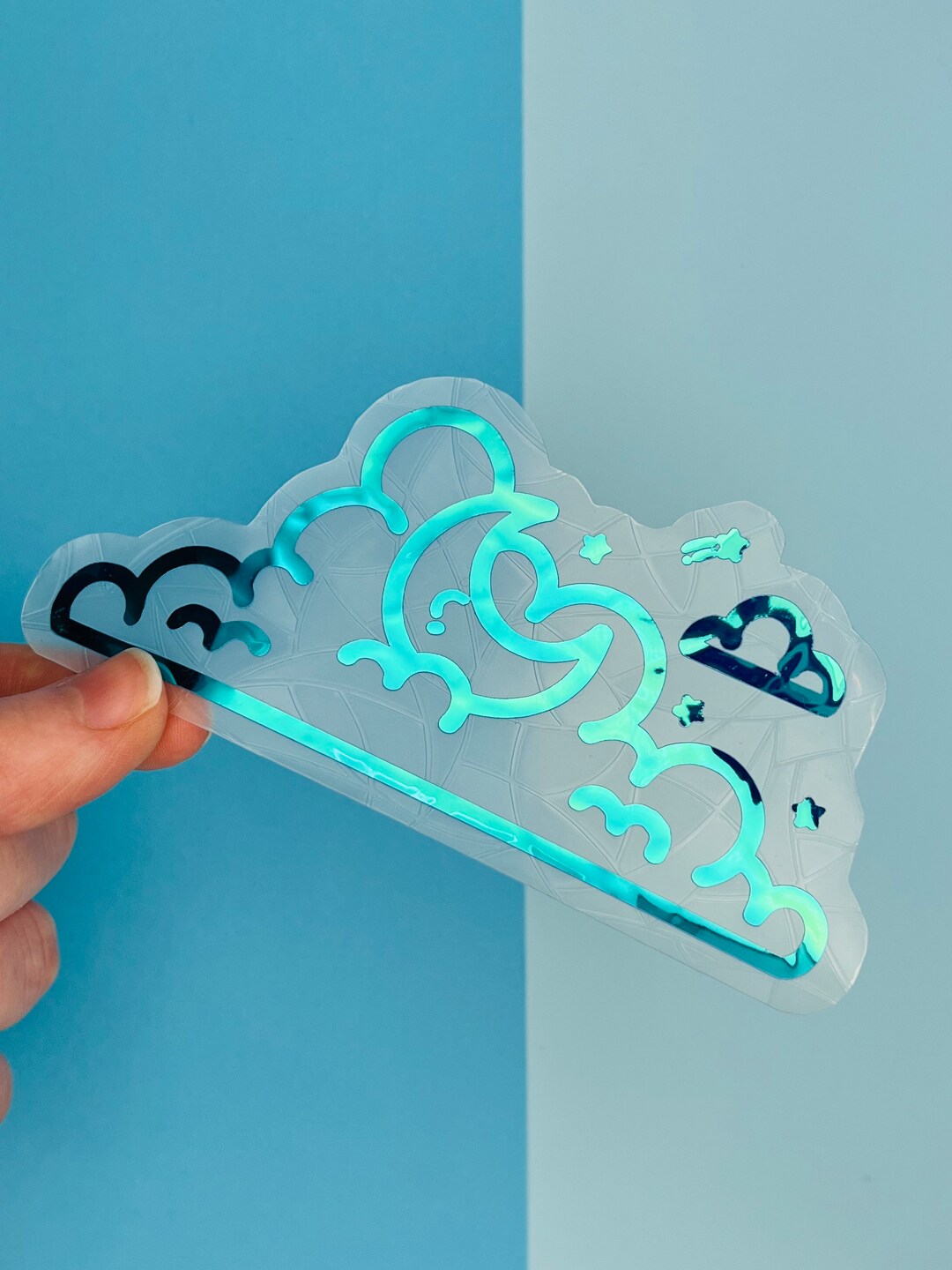 Cloudy Nights Suncatcher // Suncatcher Sticker Window Decal Etsy