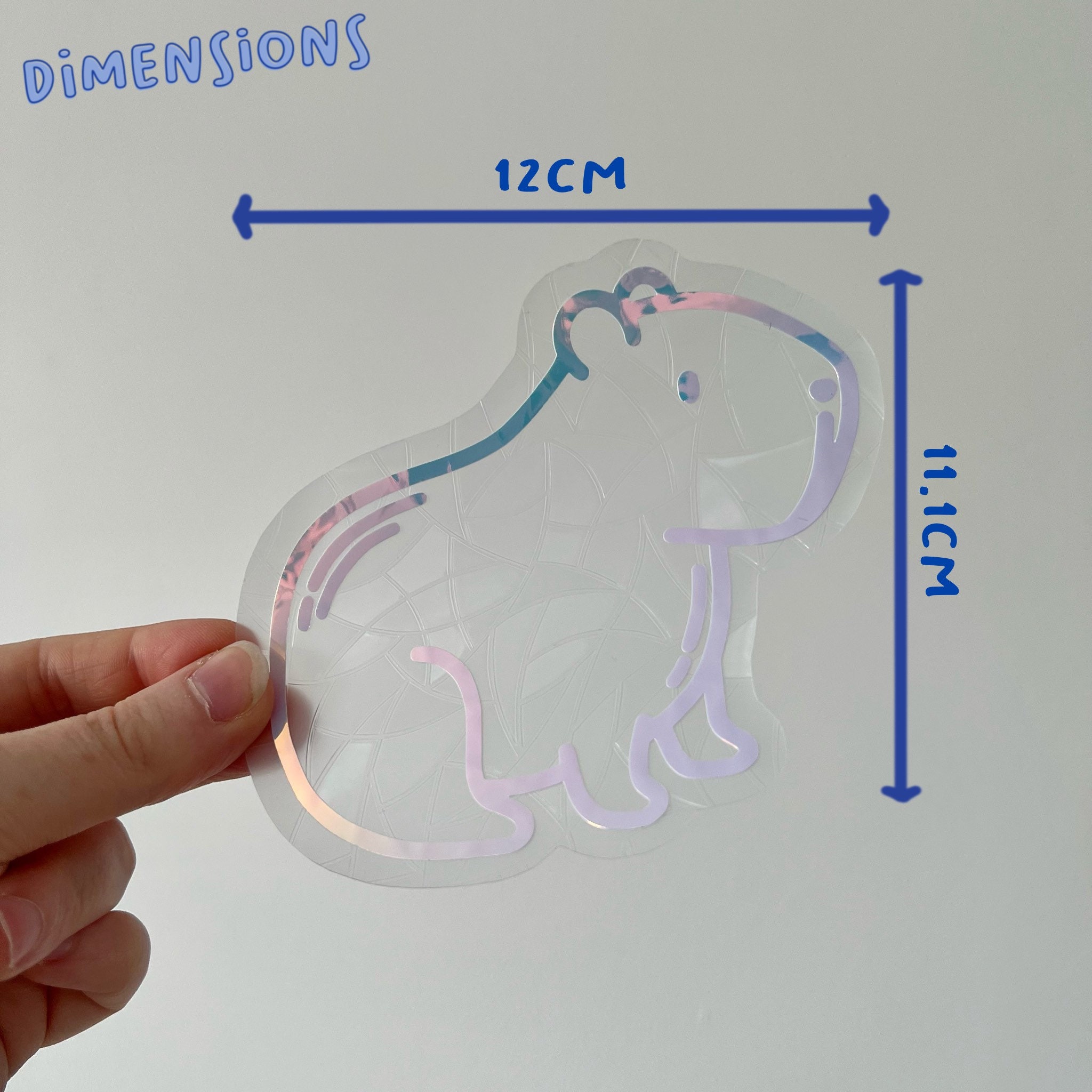 Capybara Suncatcher Sticker: Rainbow Maker Window Decal - Etsy