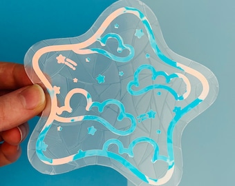 Pegatina atrapasol de estrellas celestiales: Calcomanía para ventana Rainbow Maker