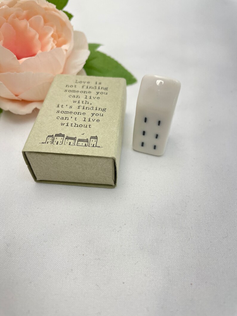Love is Finding Someone You Can't Live Without Matchbox Etsy UK