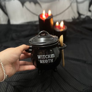 Pastel Cauldron Bowl, Crystal Pink Bowls, Witches Brew Potion, Small