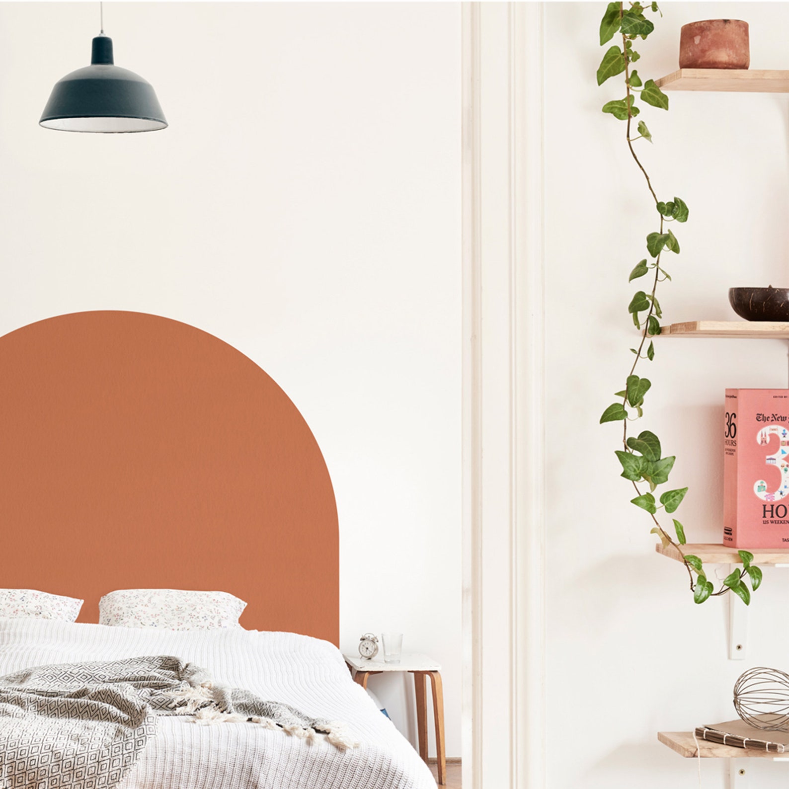Terracotta Removable Reusable Wallpaper Headboard | Etsy