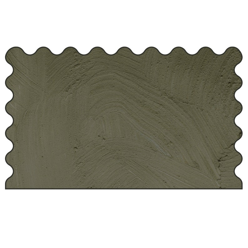 Wavy Render Moss Removable Reusable Decal Headboard - Etsy
