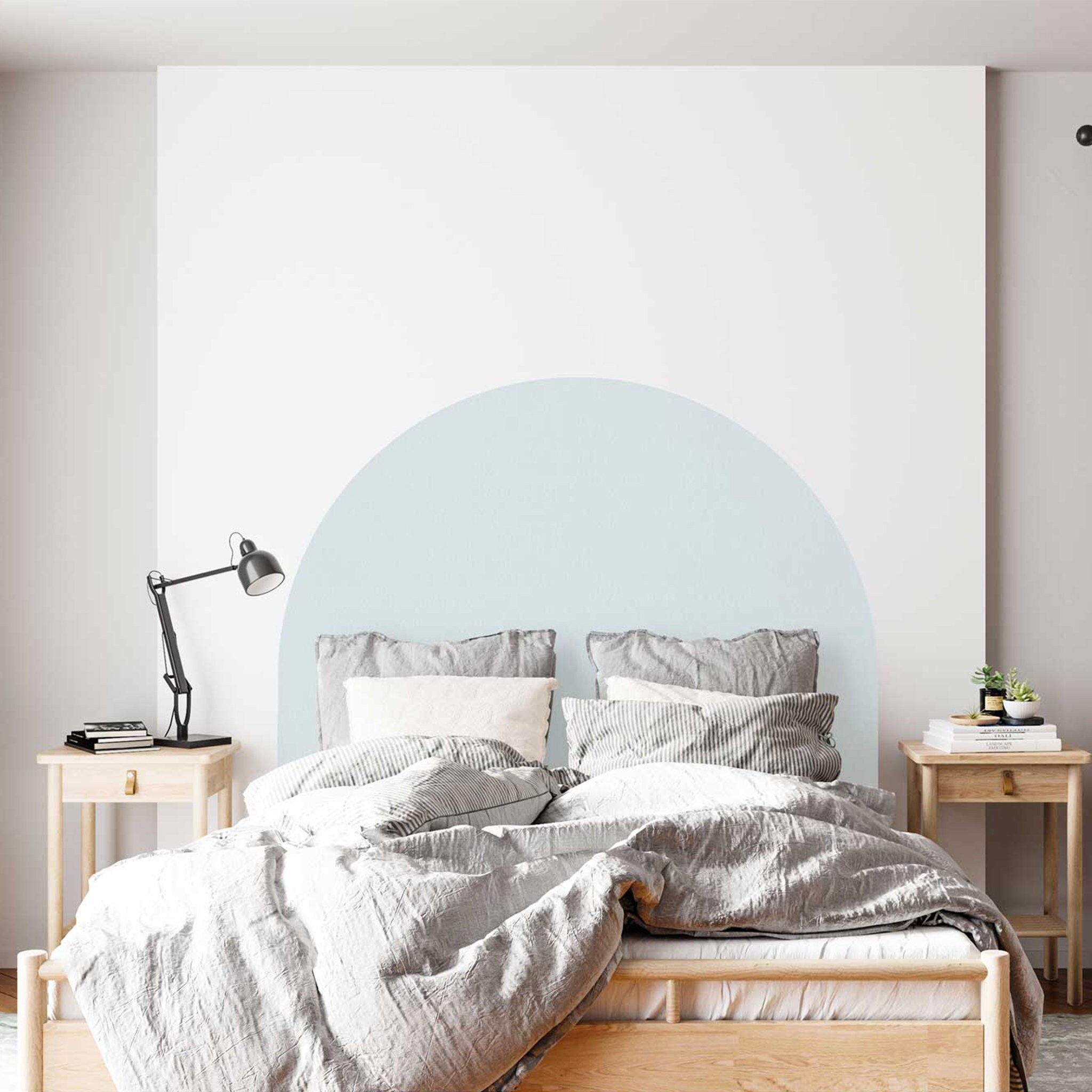 Glacier Blue Removable Reusable Wallpaper Headboard Etsy