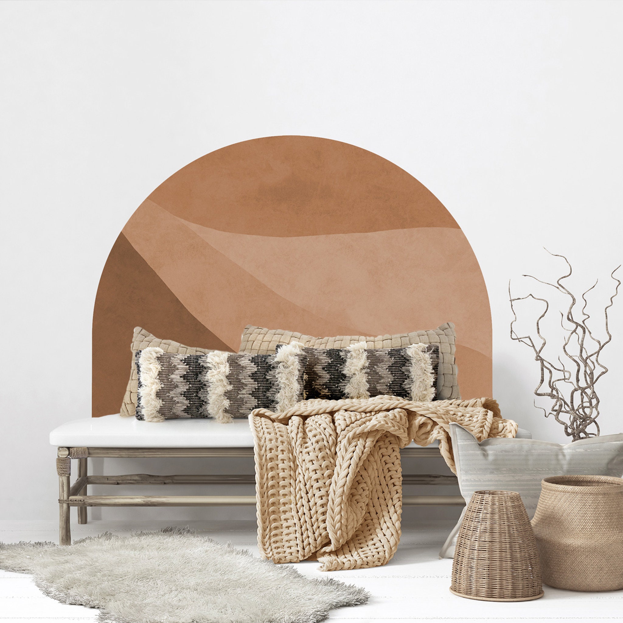 Desert Scapes Removable Reusable Wallpaper Headboard Etsy