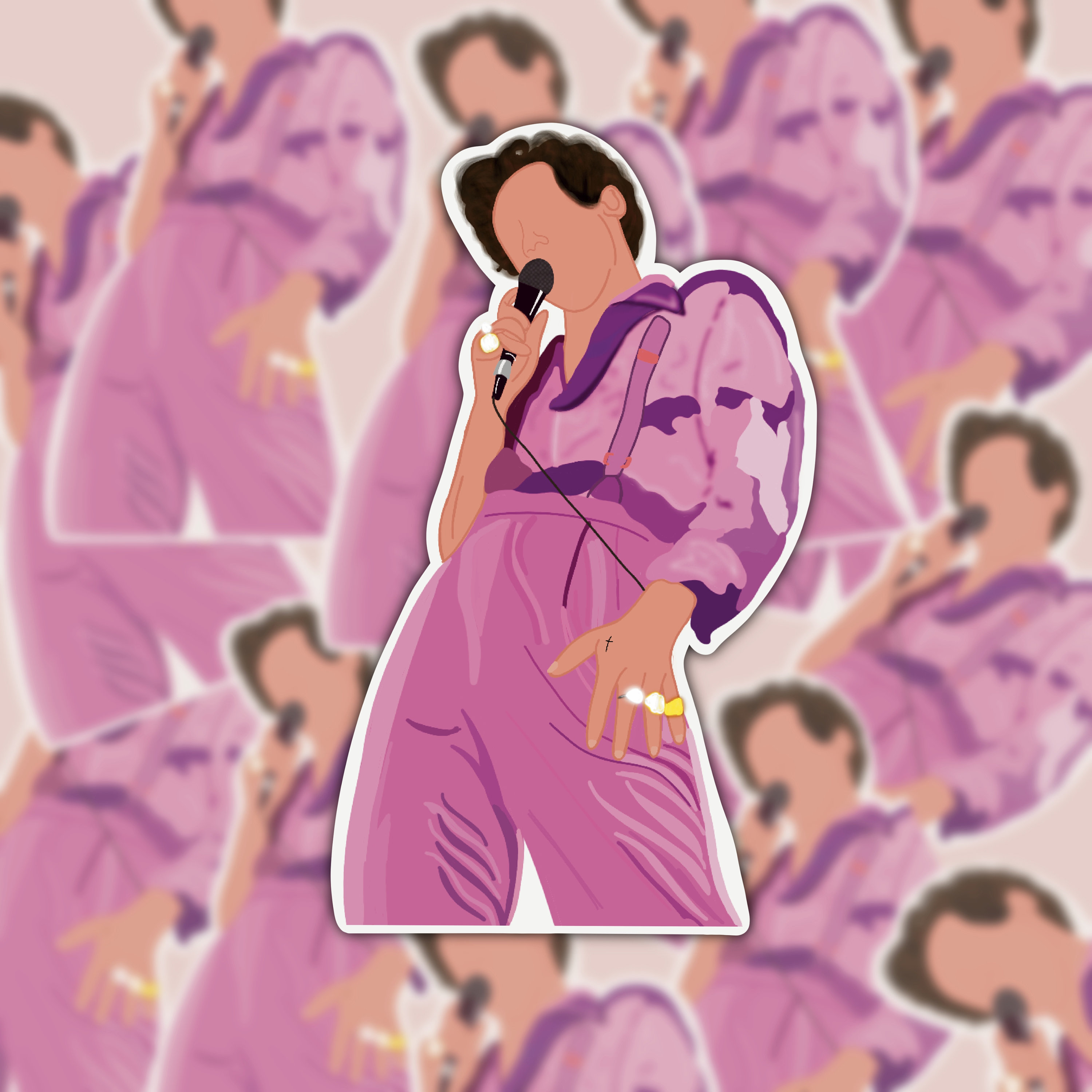 Harry Styles Stickers Harry Performance Harry Styles Decal Etsy