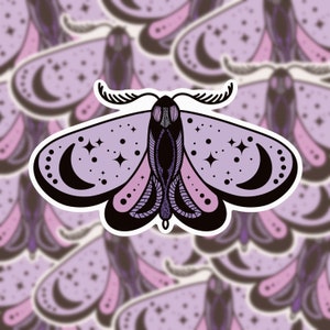 Purple Moth sticker | Waterproof Vinyl Decal | Laptop Sticker | mystical Sticker |