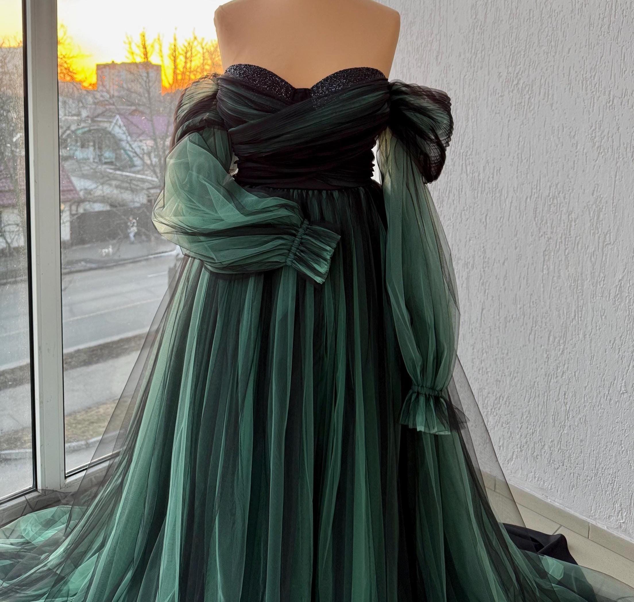 Emerald Ombre Dress - Etsy