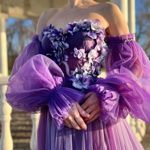 purple ombre wedding dresses White And Purple Ombre Wedding Dress Wedding Gown White Purple Ombre Dress White And Purple Ombre