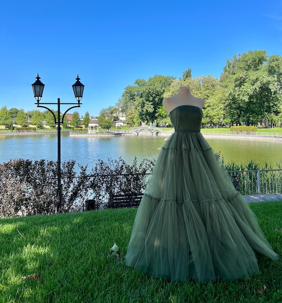 green boho formal dress Beaded Mauve Feather Prom Dressses One Shoulder Long Sleeve Green Even –  Viniodress