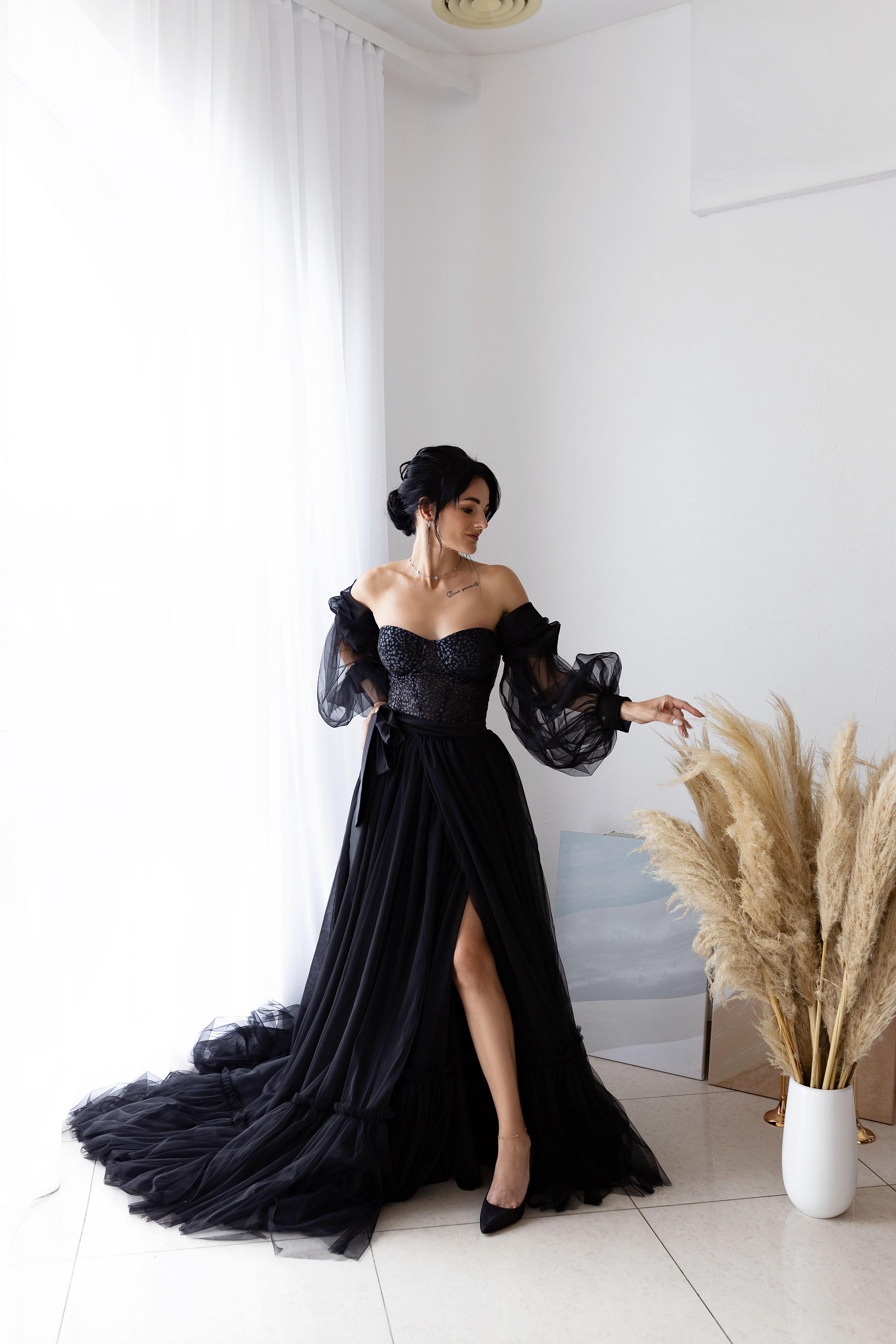 white christmas dresses Velvet Long Sleeve Corset Mini Dress in Emerald Green - 4 main image 1