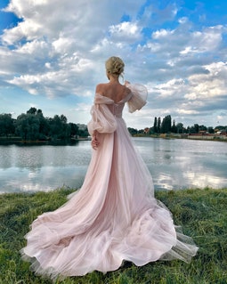 blue silver prom dress Sheer-Bodice Long with Beads Royal / 6 Short V Neck Black Size Guide:14 bergamots Dusty Rose