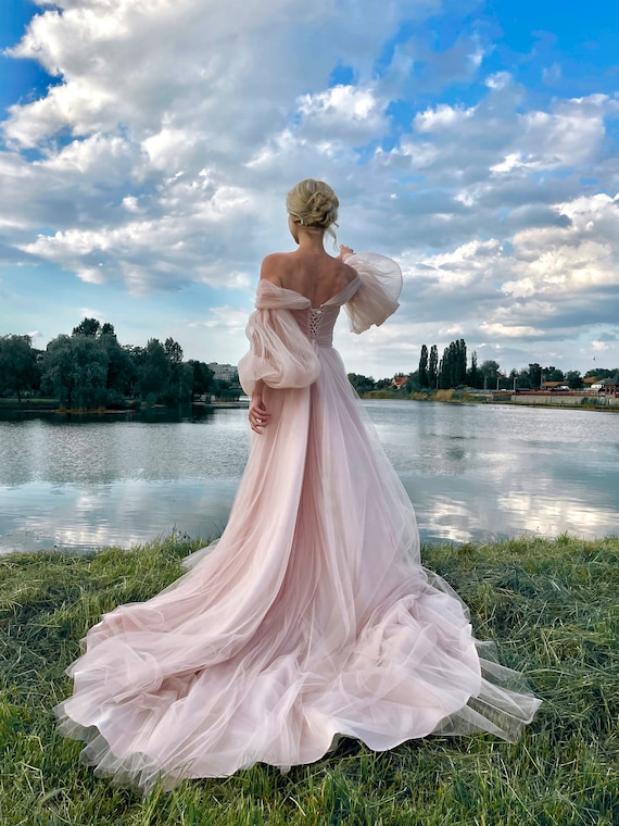 Sweetheart Flowing Skirt Pink Long Dress Sweetheart Flowing Skirt Pink Long Dress