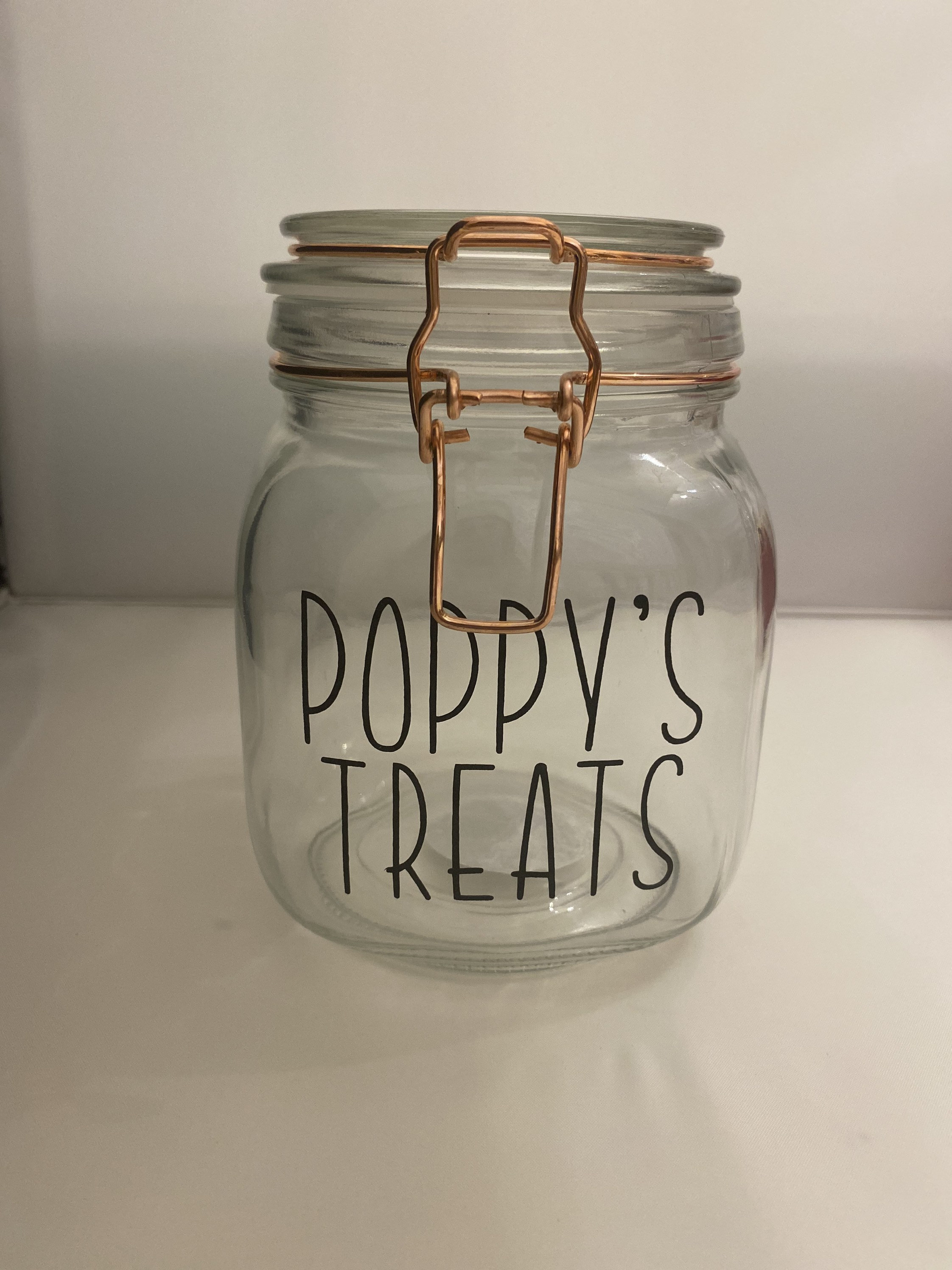 Personalised pet treat jars 3 styles available Etsy
