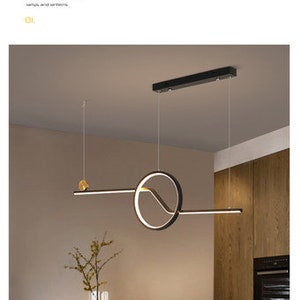 Moderne LED-Anhänger Licht dimmbare Decke montiert | Etsy