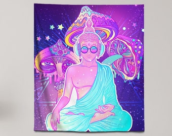 Psychedelic Buddha - Wall Tapestry