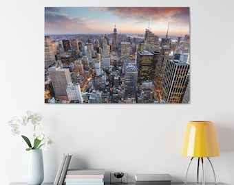 New York Wall Art City Skyline Canvas Print Living Room and - Etsy