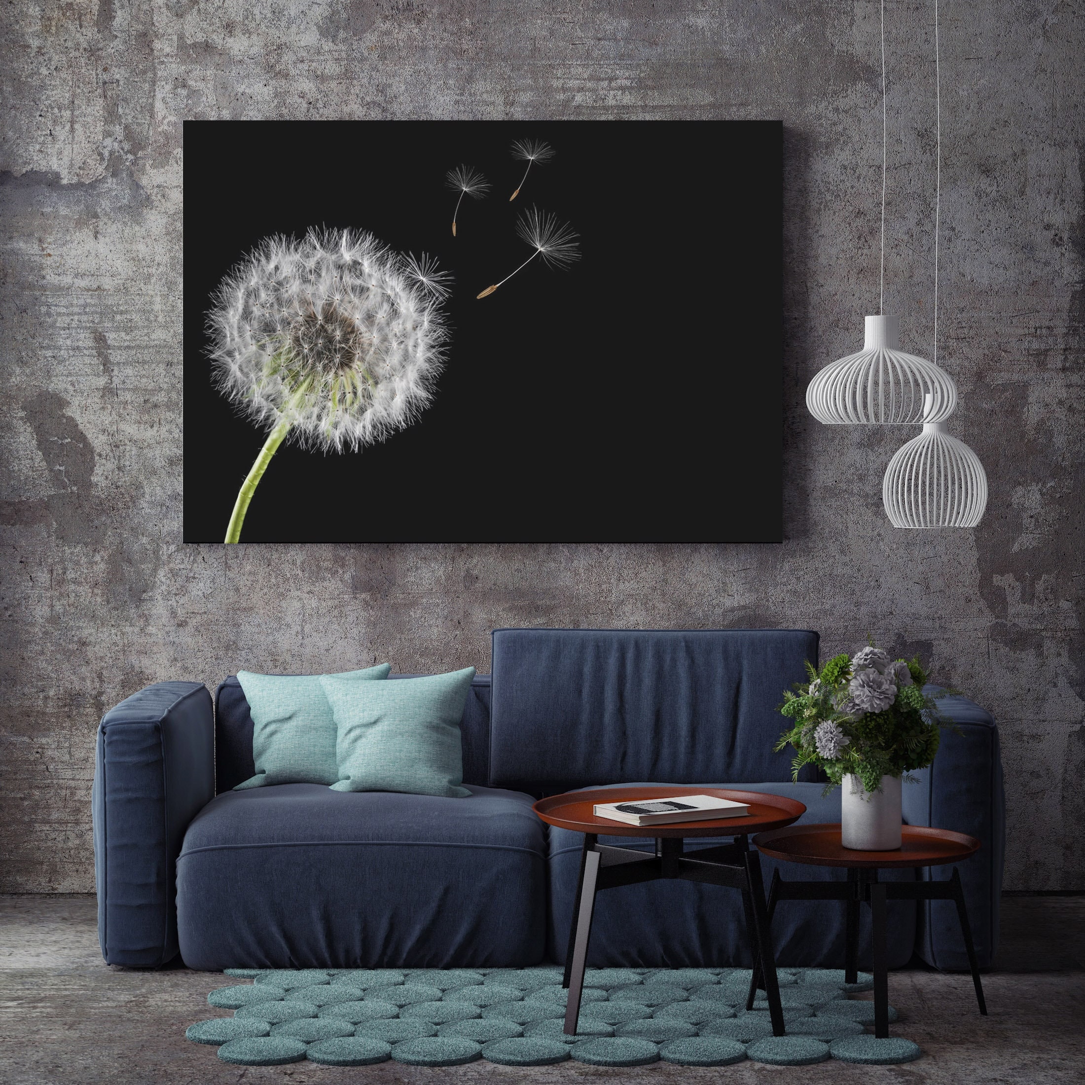 Wall Art Laminas Decorativas Pared Cuadros Posters And Prints Living Room  Bedroom Canvas Painting Dandelion Pictures for Wall
