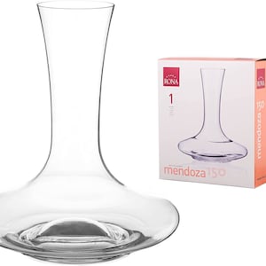 Wine Carafe &#39;Auris&#39; - Crystal Wine Carafe | Wine Aerator with Wide Base - 1500 ml