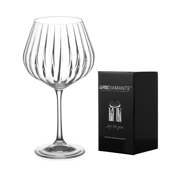 Verre à gin Copa « Mirage » DIAMANTE - Verre ballon à gin en cristal avec effet optique - Cadeau parfait