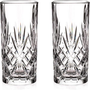 DIAMANTE Chatsworth Set Di 2 Bicchieri Da Vino In Cristallo Senza Piombo – Altezza 202 Mm, Capacità 270 Ml – Lavabili In Lavastoviglie
