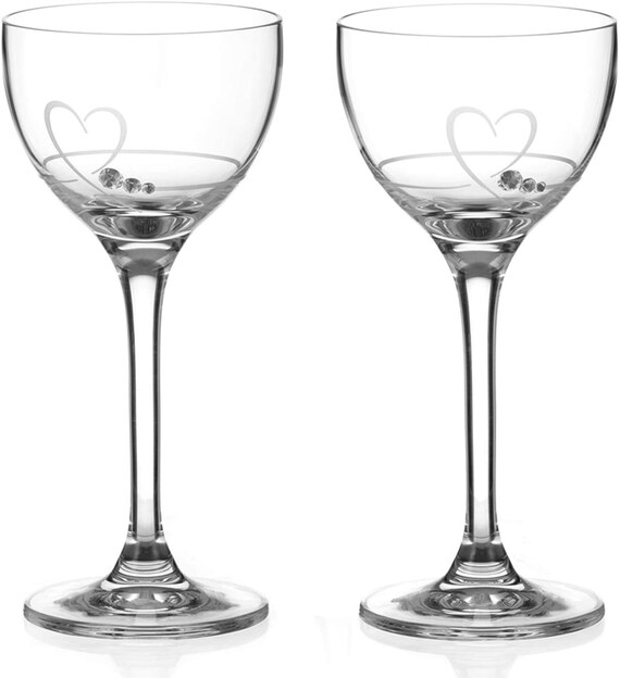 DIAMANTE スワロフスキークリスタル装飾 150ml グラス | ロングステム