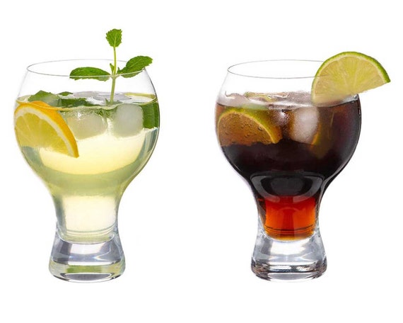 DIAMANTE Crystal Craft Gin & Tonic, Pimms Or Cocktail Glass - ‘Auris’ Collection Undecorated Crystal – Set of 2