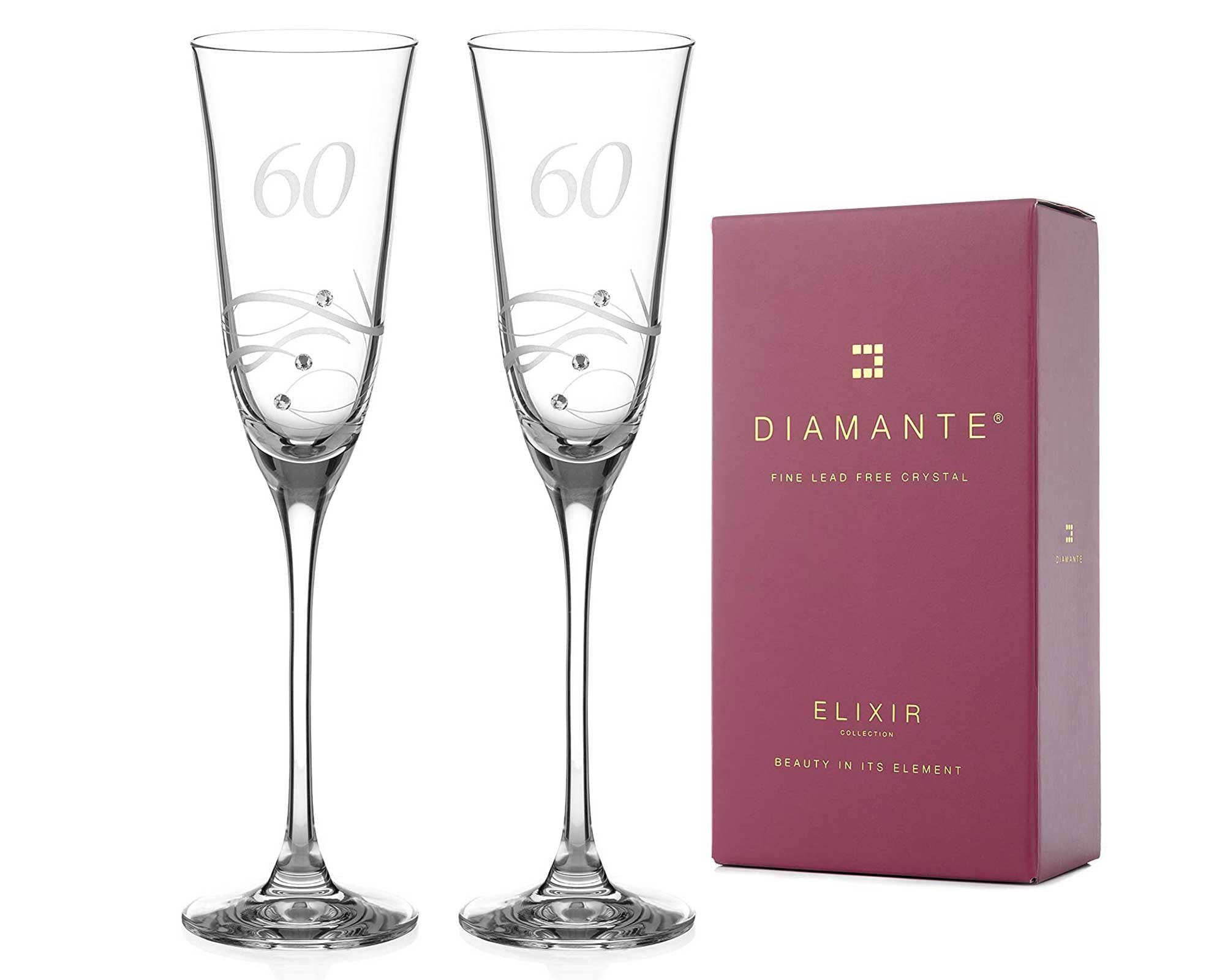 Set Da 6 Bicchieri Da Champagne Soffiati A Mano - Calici Eleganti 147g Per Matrimoni, Compleanni E Occasioni Speciali, Trasparenti