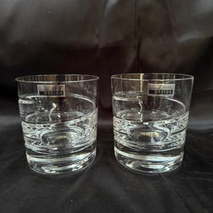 Elegante Handgeschliffene Kristall Design Gläser – 2er Set | 24% Bleikristall | Becher