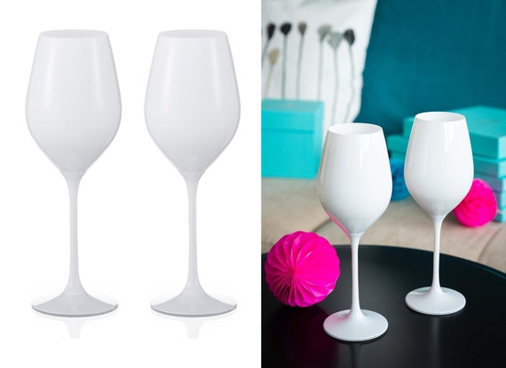 DIAMANTE Auris Set 2 Bicchieri Da Vino Senza Stelo In Cristallo - Capacità 400 Ml, Altezza 85 Mm, Confezione Regalo