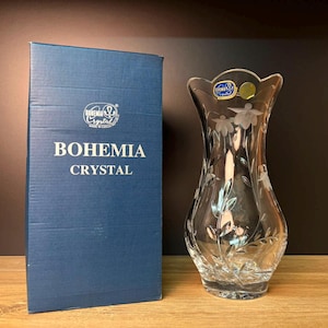 Bohemia glass vase - Etsy 日本