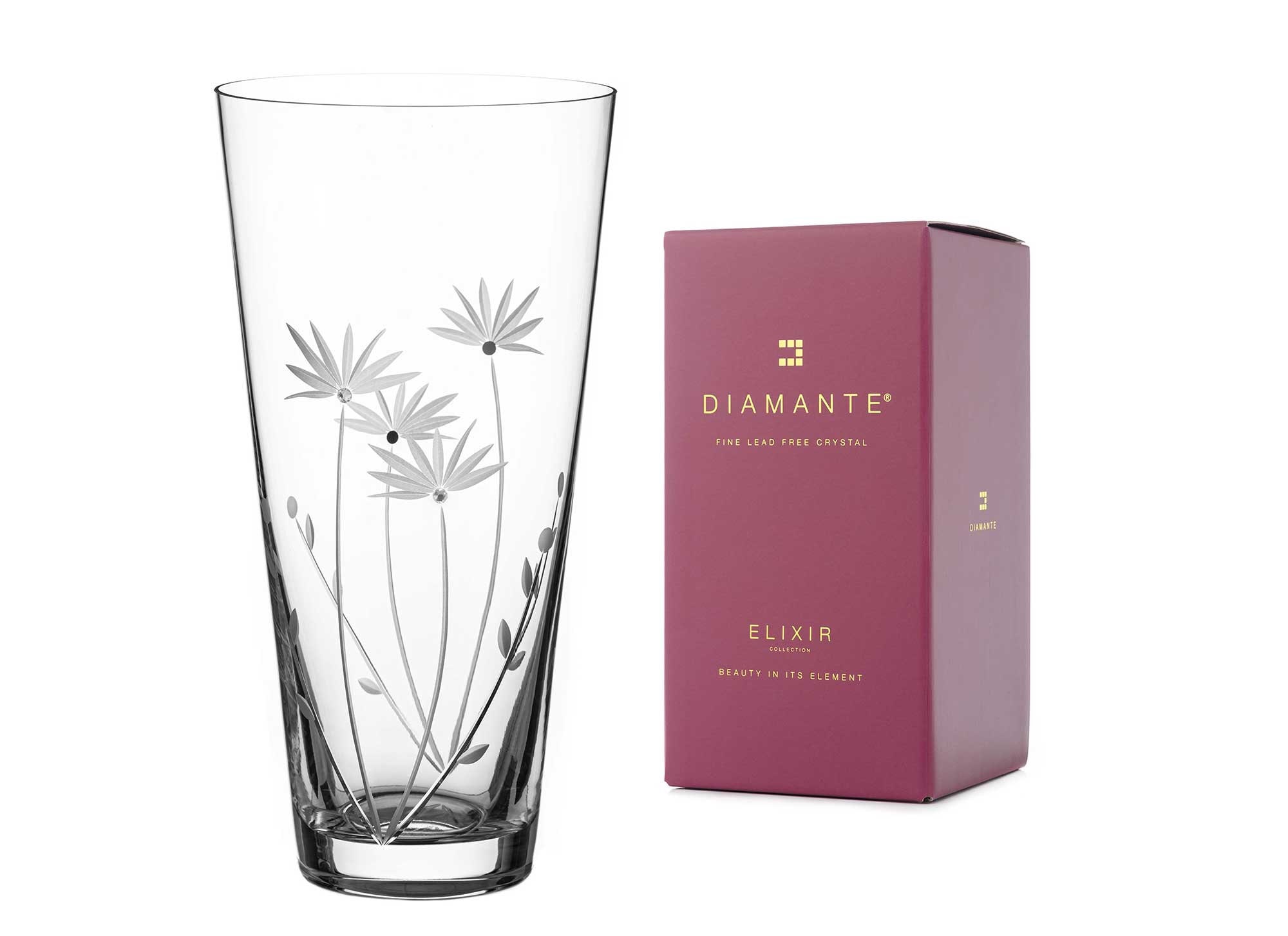 DIAMANTE Swarovski Crystal Vase 