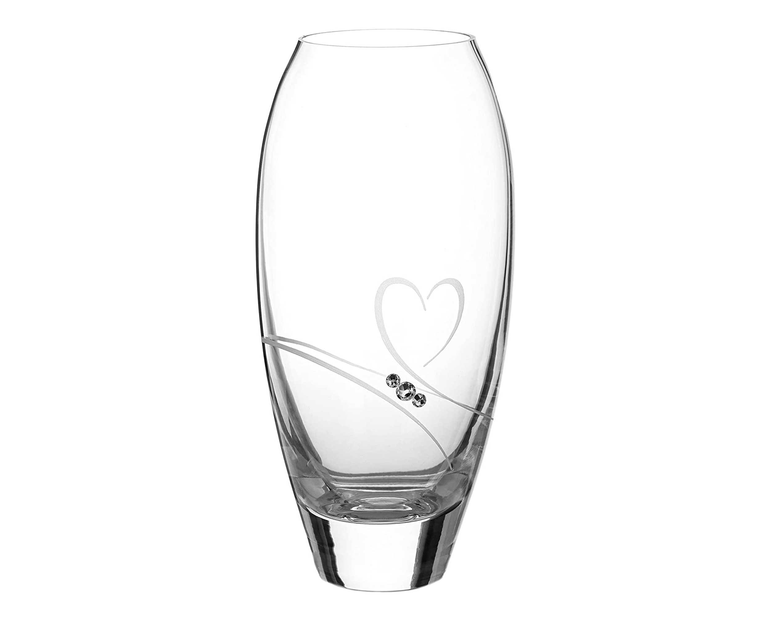 Romance Bud Vase Adorned with Swarovski Crystals - 18cm