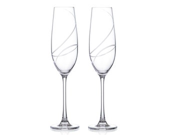 Aurora Champagne Flutes – Set of 2