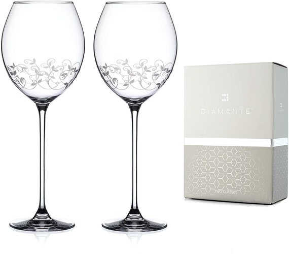 White Wine Crystal Glasses - Set of 2