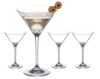 Auris Martini Cocktail Glasses - Set of 4