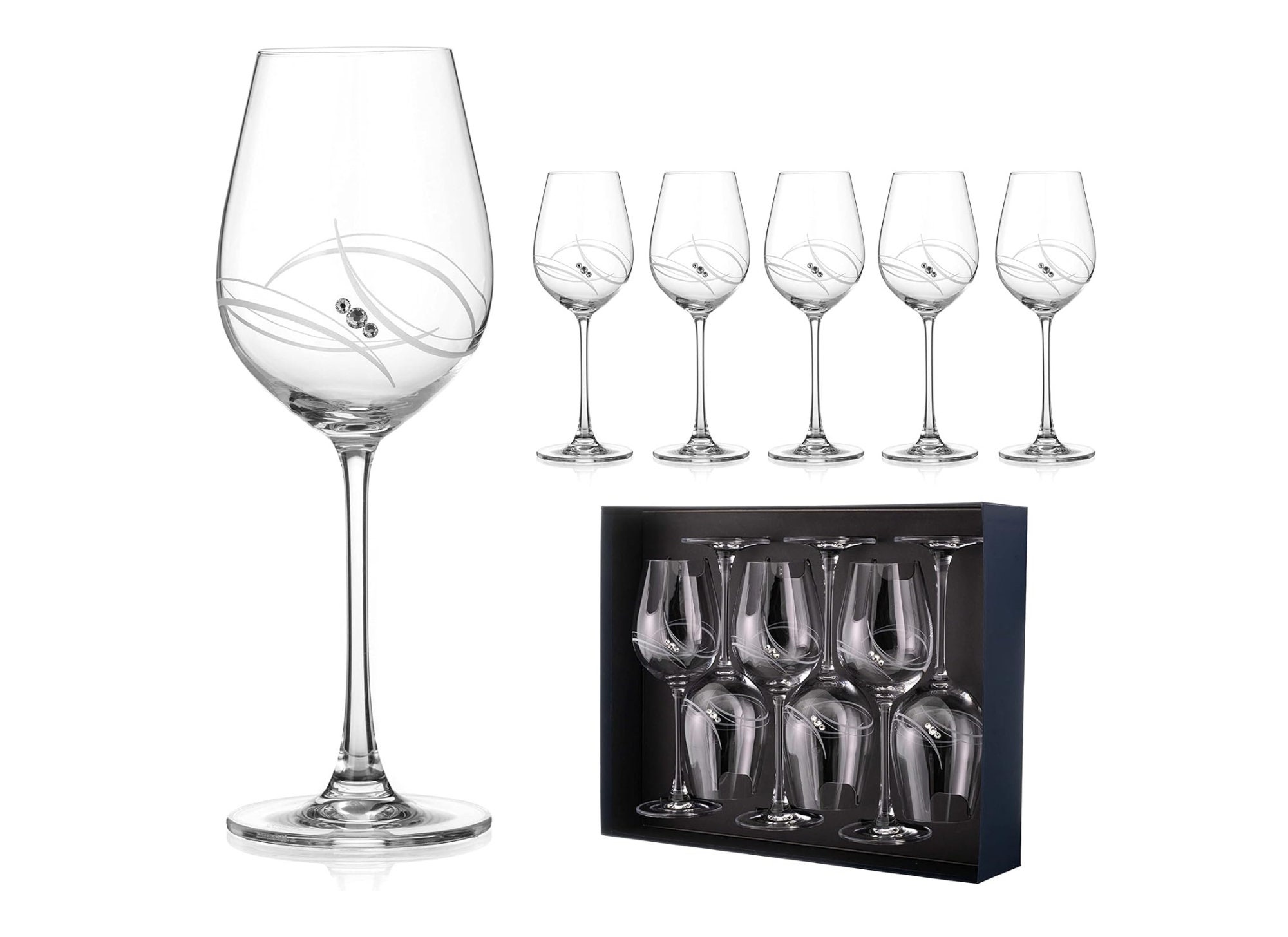 Atlantis crystal wine glasses - Etsy 日本