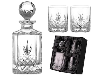 Buckingham Whisky Set - 1x Decanter & 2x Tumblers