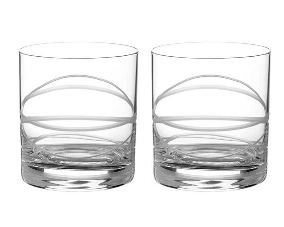 Short Drink Crystal Glasses - Set of 2