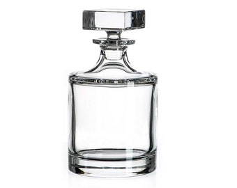 Thames Round Based Lead Crystal Whisky Decanter - 700 ml