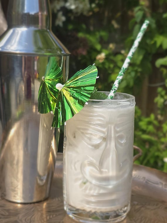 DIAMANTE クリア ティキ グラス - 2 個セット - エキゾチック