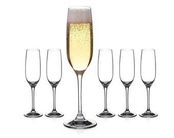 DIAMANTE Champagne Flutes Crystal Prosecco Glasses - Etsy